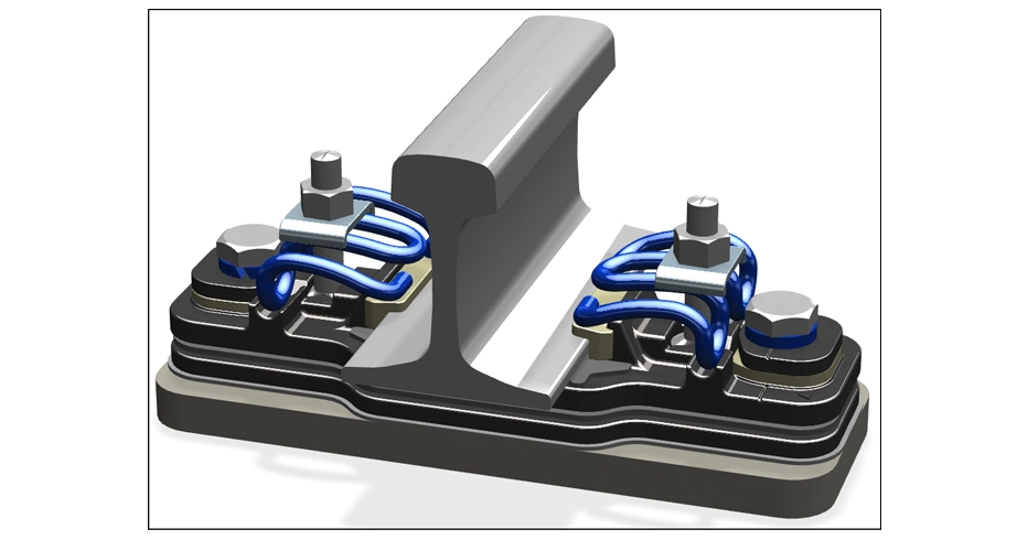 Upper Self-locking Double-layer Non-linear Vibration Damping Fasteners